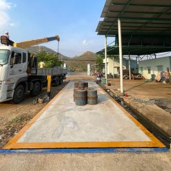 Trạm cân xe tải 100 tấn sàn bê tông