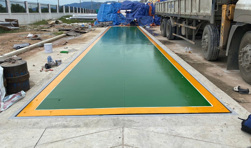 Trạm cân xe tải kiểu chìm tại An Giang