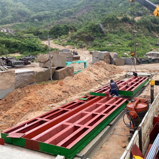 Khung bàn cân xe tải 80 tấn