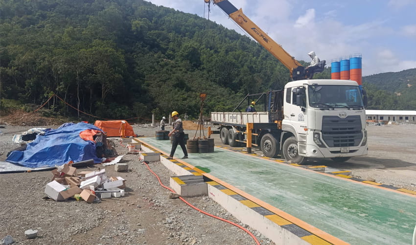 Kiểm định trạm cân ô tô 120 tấn