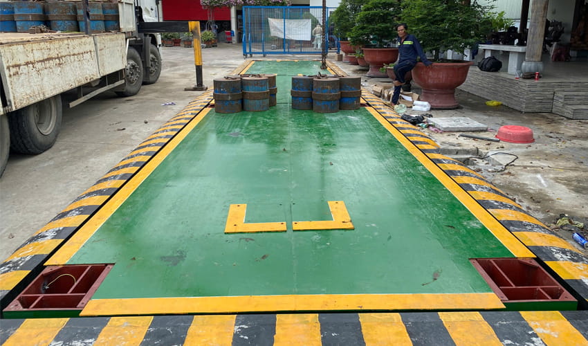 trạm cân ô tô 100 tấn tại Long An